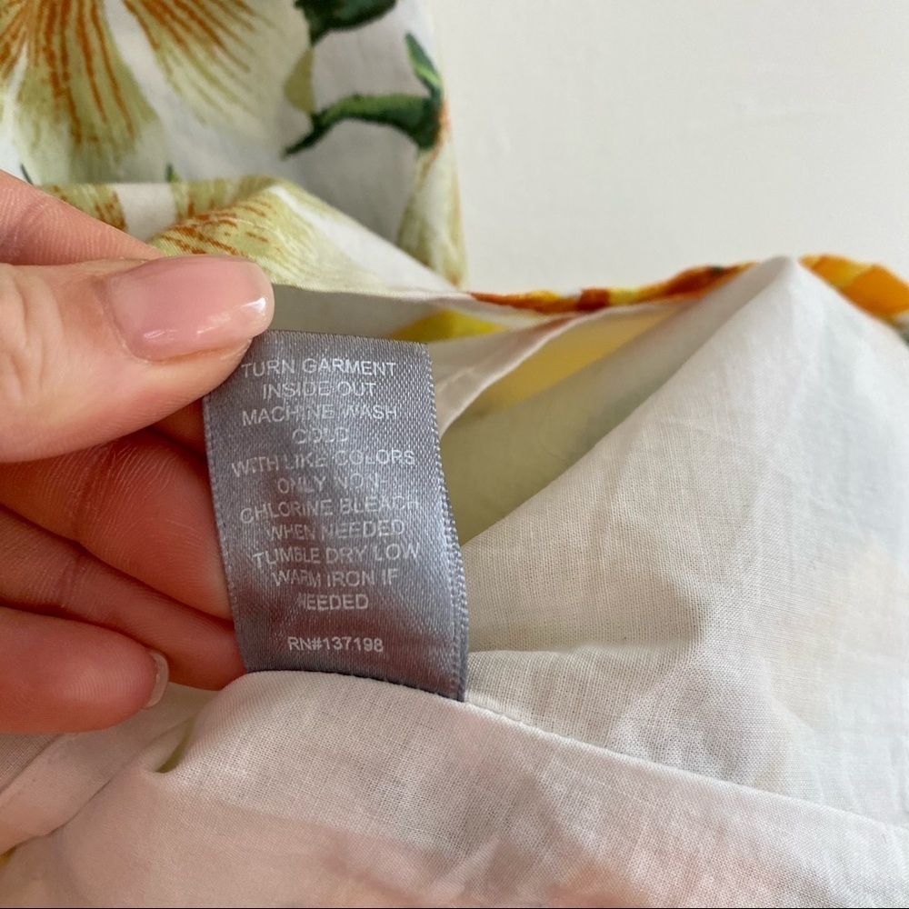 Marled Lemon White Yellow & Green Summer Dress - Picture 5 of 9